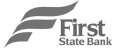 first state bank gray logo