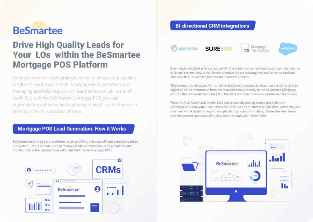 Drive High Quality Leads for Your LOs within the BeSmartee Mortgage POS Platform Screen Shot 2023 11 03 at 12.24 12